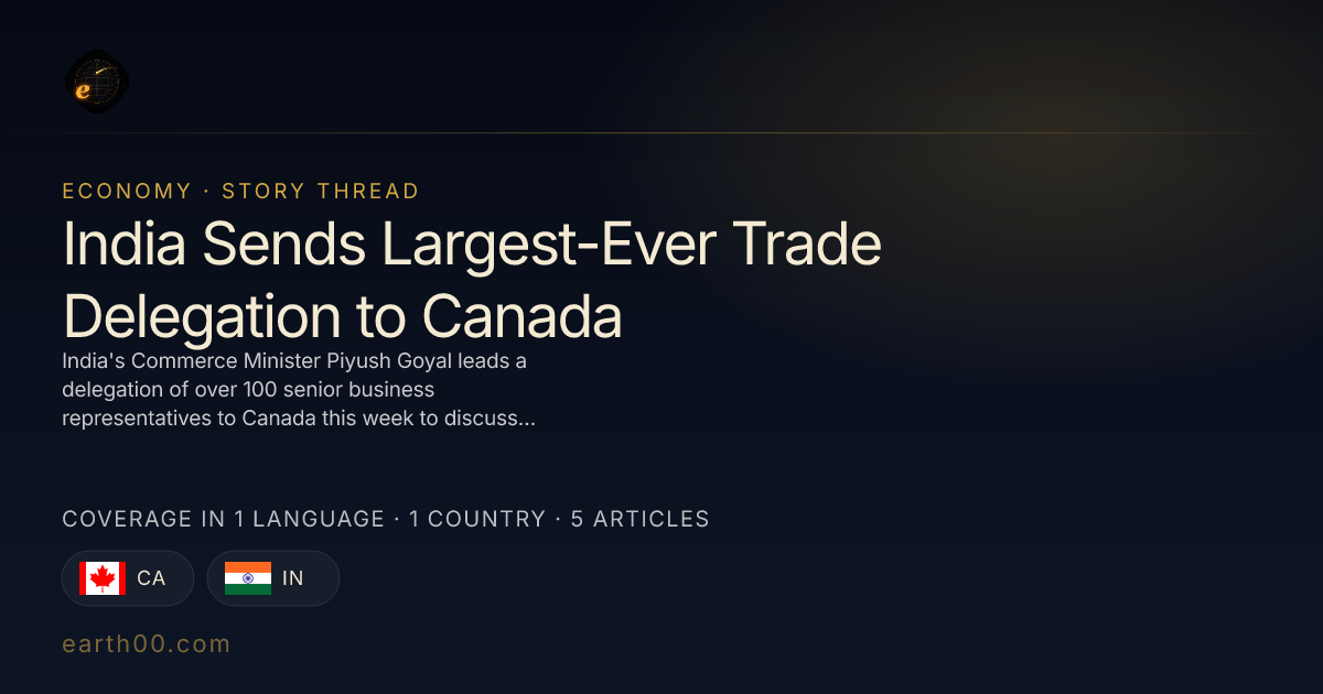 India Sends Largest-Ever Trade Delegation to Canada